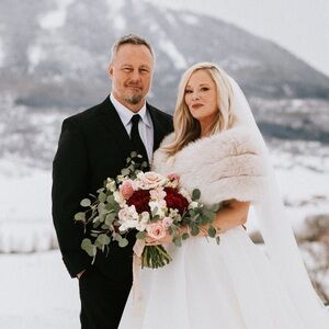 Elegant Bridal Genuine Fox Fur Stole